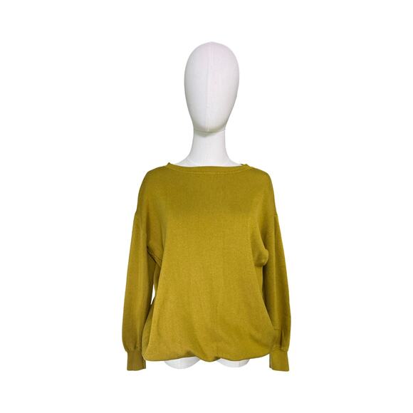 Saturday Sunday by Anthropologie Mustard Tunic Sweater Mini Dress Size Women's S - Picture 6 of 11